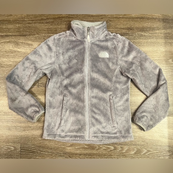 SOLD The North Face | Osito Jacket Fleece Zip Front Jacket in Light Grey Size S - Picture 4 of 7